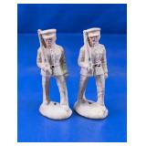 Vintage Cast Lead Soldier Figurines Duo