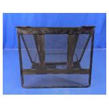 Black Mesh Metal Adjustable Book & File Holder