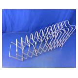 Vtg. Expandable Metal File Rack Desk Organizer