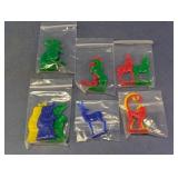 Vtg Plastic Animal Game Pieces & Tokens Lot