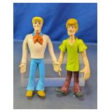 Vtg Scooby-Doo Fred & Shaggy Bendable Figures