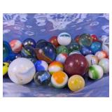 Assorted Glass Marbles Collection Lot