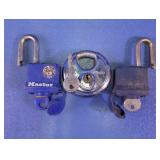 Assorted Heavy-Duty Padlocks w/ Keys Trio