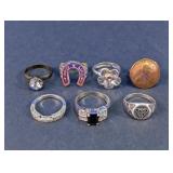 Vintage & Novelty Fashion Rings Collection Lot