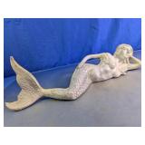 Reclining Metal Mermaid Figurine
