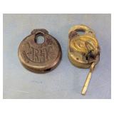 Army & Colt Round Padlocks Set