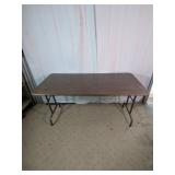 Brown Folding Table