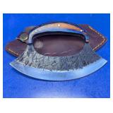 Alaskan-Style Ulu Knife with Sheath