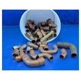 Assorted Copper Pipe Fittings & Connectors Lot