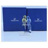 Swarovski Crystal Budgies Birds Figurine