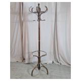 Ornate Curved Hook Coat Rack Stand