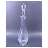 Clear Glass Stoppered Decanter