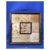 Love Laugh Live Framed Wall Art