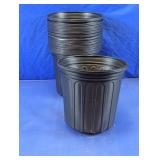Black Plastic Nursery Pots Assortment
