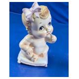 Velco Ceramic Baby Girl Planter Vase #3797