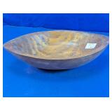 Hand Carved Wooden Dough Bowl