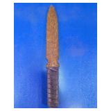 Hand-Carved Wooden Letter Opener