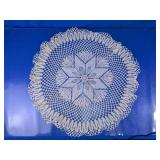 Crocheted Floral Lace Doily