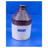 Brown & White Medicinal Mercury Jug