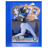 DIE CUT CARD 1996 PACIFIC HOF RICKEY HENDERSON