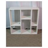 White Multi-Compartment Storage Shelf