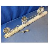 Three-Light Adjustable Track Lighting Fixture