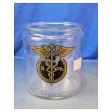 R.Ph. Caduceus Glass Jar