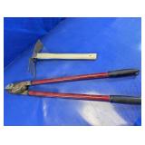 Garden Hoe Cultivator & Bolt Cutter Set