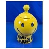 Vintage McCoy Have A Happy Day Smiley Cookie Jar