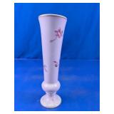 White Ceramic Floral Bud Vase