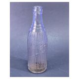 Clear Ribbed Glass Bottle