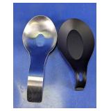 Metal & Plastic Spoon Rest Duo