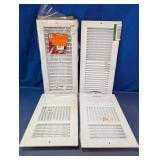 TRUaire Assorted White Ceiling Registers Set