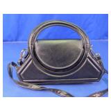 Black Top Handle Crossbody Handbag