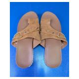 Brown Slide Sandals