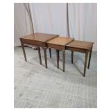 Traditional Wood Nesting Side Tables