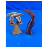 Hand-Carved Wooden Toucan Sculptures