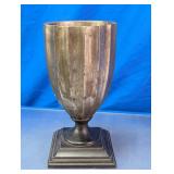 Fluted Resin Pedestal Vase