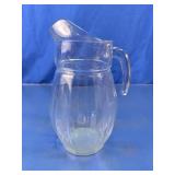 Clear Glass Beverage Pitcher
