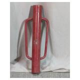 Red Metal Fence Post Driver