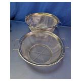 Stainless Steel Mesh Colander Strainers Set