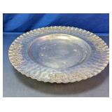 Embossed Floral Metal Serving Tray