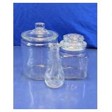 Clear Glass Jar & Bottle Set