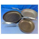 Assorted Nonstick Skillets & Grill Pan