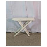 White Folding Accent Table