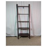 Dark Brown Leaning Shelf