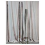 Vtg Heavy-Duty Metal T-Posts Fence Supports Lot