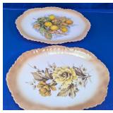 Floral & Fruit Oval Serving Platters