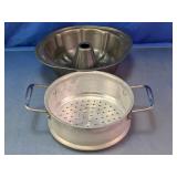 Mixed Metal Bundt Pan & Steamer Insert