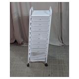 10-Drawer Rolling Storage Cart Organizer